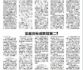 九游体育在线-【独家】亚超方案曝光：全面复制欧冠 中超避免尴尬？